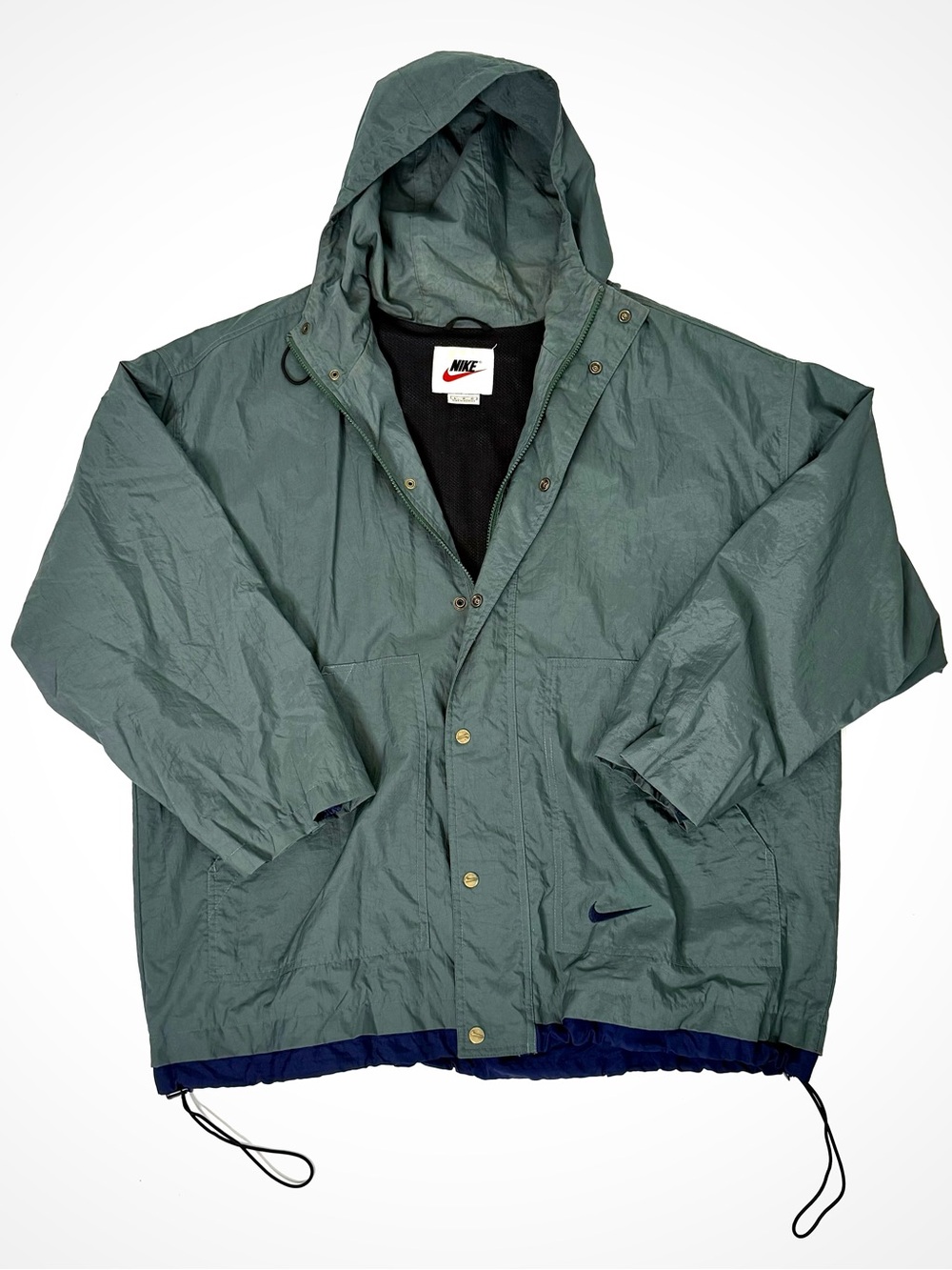 VINTAGE Nike Forest Green Rain Jacket | L